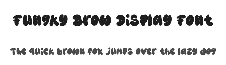 Fungky Brow Display Font by pandekastudio — Display Font