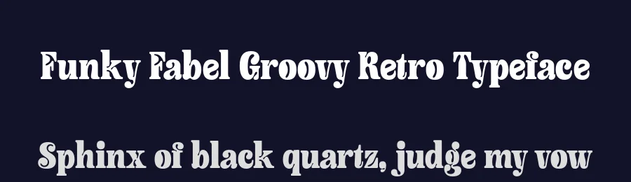 Funky Fabel Groovy Retro Typeface by Casloop Studio — Decorative Font — thumbnail 2