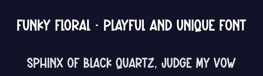 Funky Floral – Playful And Unique Font by creativeletter — Display Font — thumbnail 2