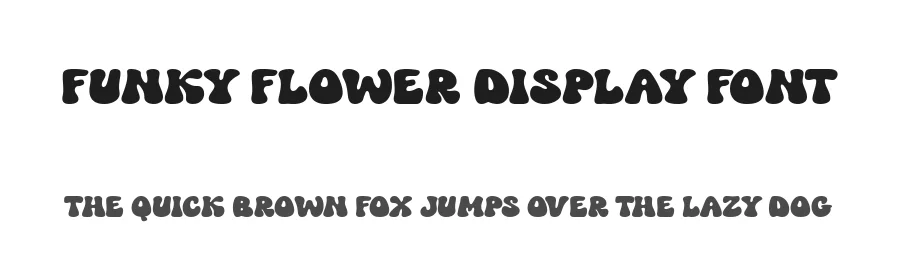 Funky Flower Display Font by keithzo — Display Font