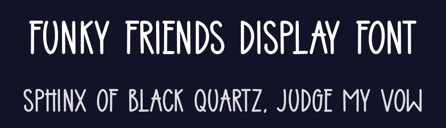 Funky Friends Display Font by Craftedtype — Decorative Font — thumbnail 2