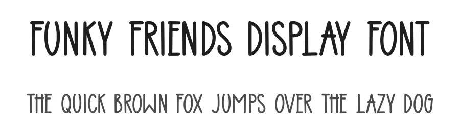 Funky Friends Display Font by Craftedtype — Decorative Font