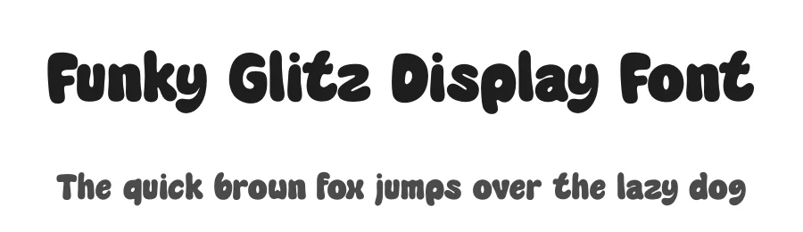 Funky Glitz Display Font by timelesstype.co — Display Font