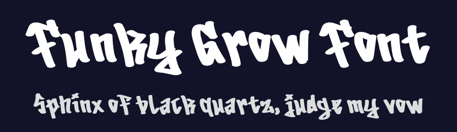 Funky Grow Font by Almairatype — Display Font — thumbnail 2
