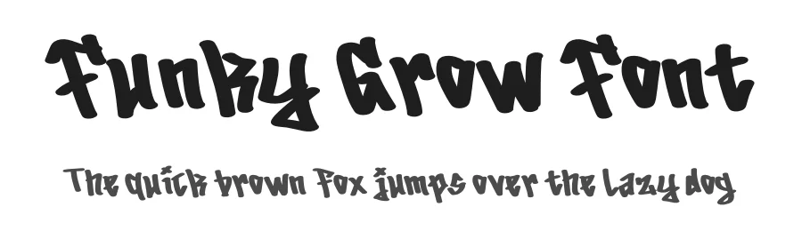 Funky Grow Font by Almairatype — Display Font