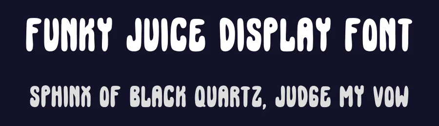 Funky Juice Display Font by Forberas Foundry — Display Font — thumbnail 2