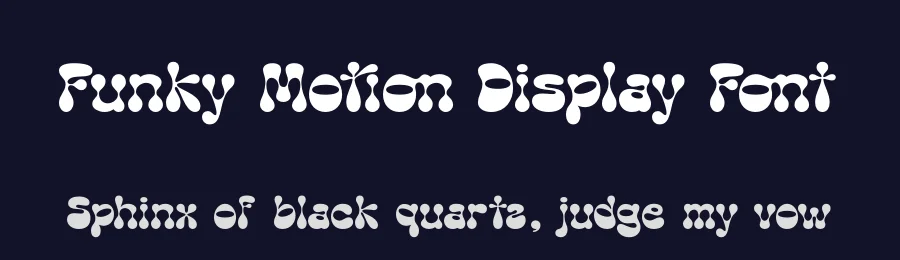 Funky Motion Display Font by timelesstype.co — Display Font — thumbnail 2