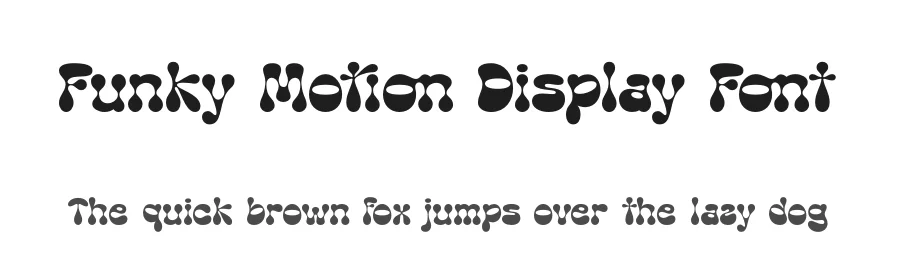 Funky Motion Display Font by timelesstype.co — Display Font