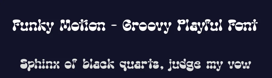 Funky Motion – Groovy Playful Font by timelesstype.co — Display Font — thumbnail 2
