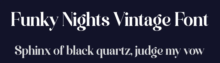 Funky Nights Vintage Font by timelesstype.co — Display Font — thumbnail 2