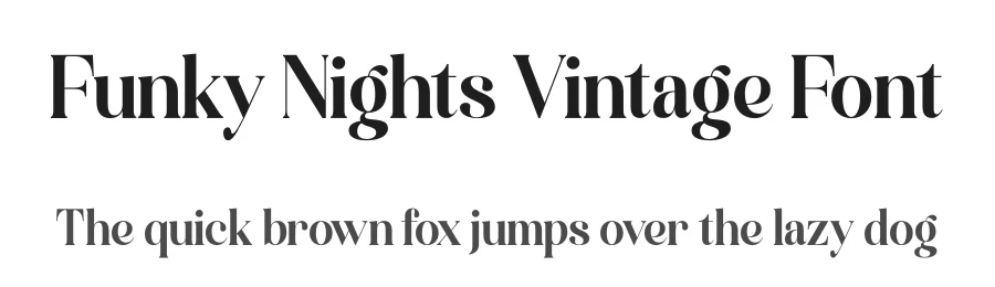Funky Nights Vintage Font by timelesstype.co — Display Font
