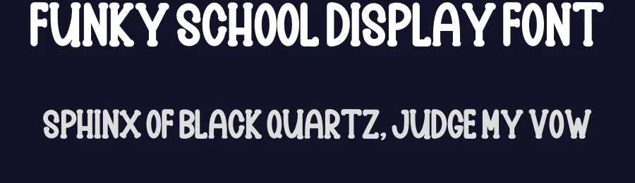 Funky School Display Font by inermediaSTUDIO — Display Font — thumbnail 2