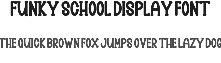Funky School Display Font by inermediaSTUDIO — Display Font