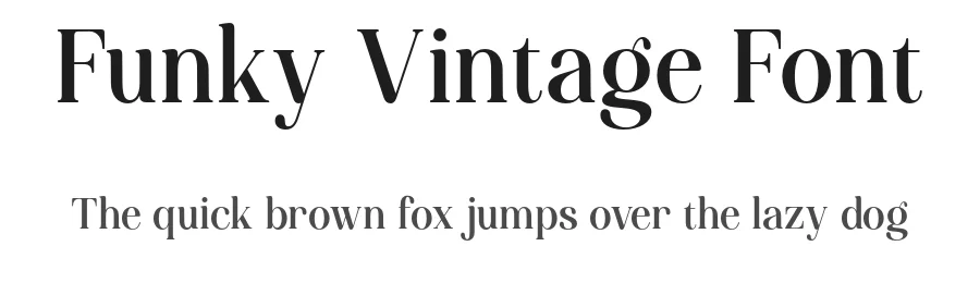 Funky Vintage Font by roomspace.cl — Serif Font