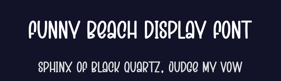 Funny Beach Display Font by creativeletter — Display Font — thumbnail 2