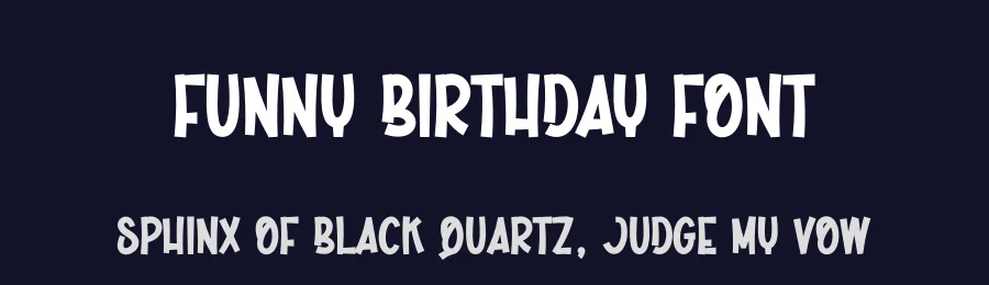 Funny Birthday Font by creativeletter — Display Font — thumbnail 2