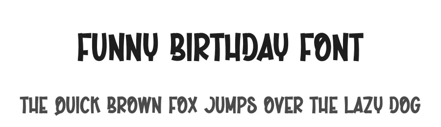 Funny Birthday Font by creativeletter — Display Font