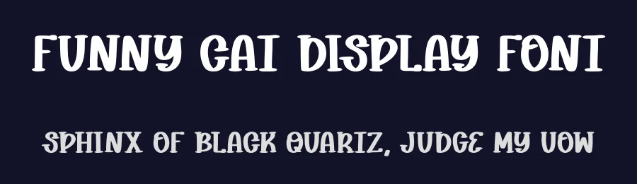 Funny Cat Display Font by Craftedtype — Decorative Font — thumbnail 2