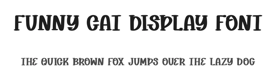 Funny Cat Display Font by Craftedtype — Decorative Font
