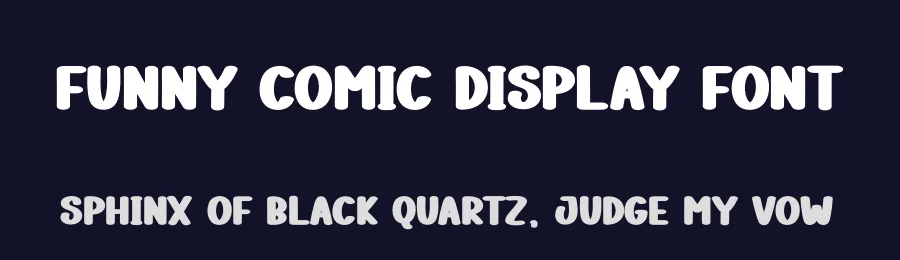 Funny Comic Display Font by creativeletter — Display Font — thumbnail 2