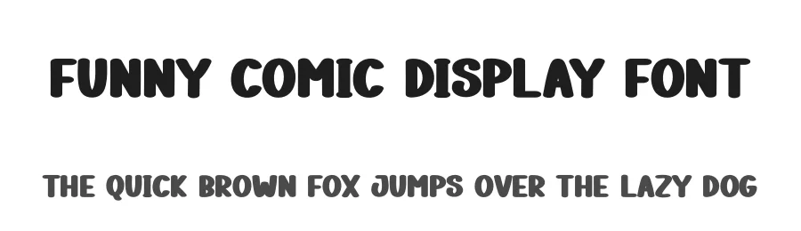 Funny Comic Display Font by creativeletter — Display Font