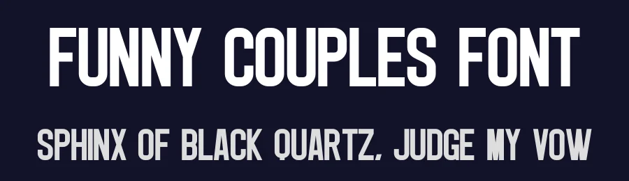Funny Couples Font by Craftedtype — Decorative Font — thumbnail 2