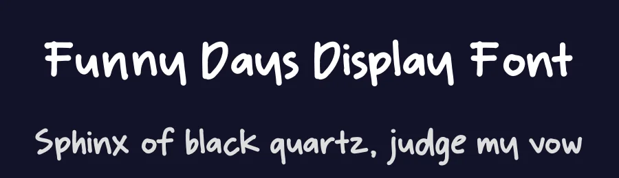 Funny Days Display Font by Denustudios — Decorative Font — thumbnail 2