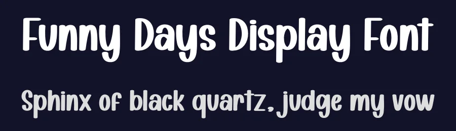 Funny Days Display Font by creativeletter — Display Font — thumbnail 2