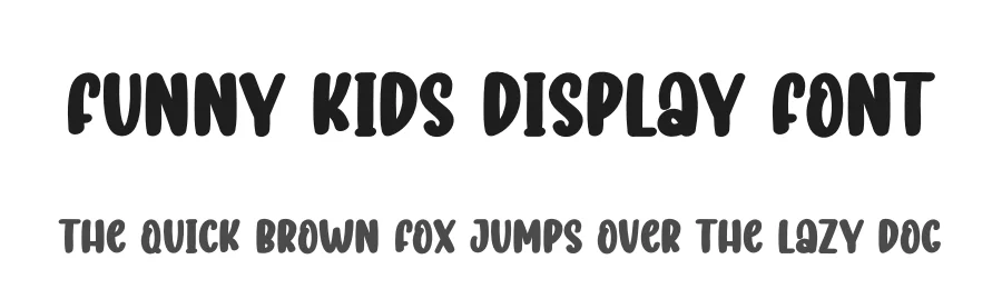Funny Kids Display Font by creativeletter — Display Font