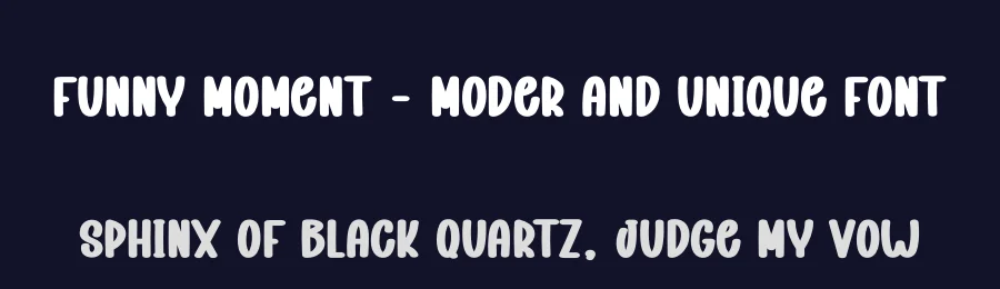 Funny Moment – Moder And Unique Font by andikastudio — Display Font — thumbnail 2