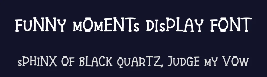 Funny Moments Display Font by creativeletter — Display Font — thumbnail 2