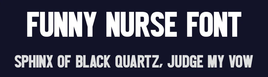 Funny Nurse Font by Craftedtype — Sans Serif Font — thumbnail 2