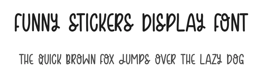 Funny Stickers Display Font by Craftedtype — Decorative Font
