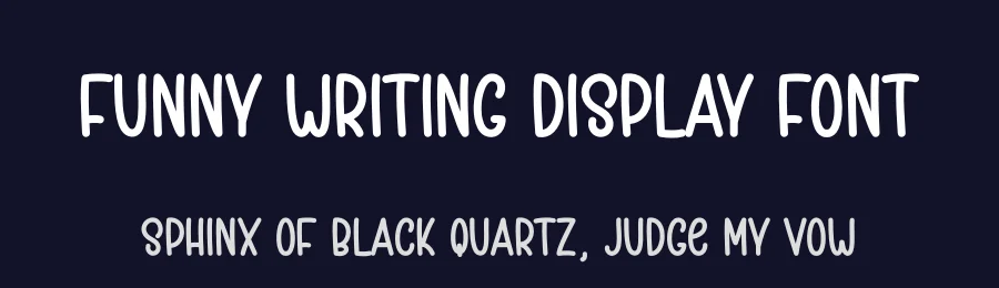 Funny Writing Display Font by creativeletter — Display Font — thumbnail 2