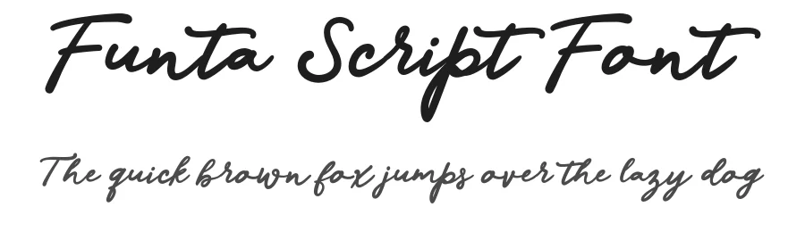 Funta Script Font by gatype — Script Handwritten Font