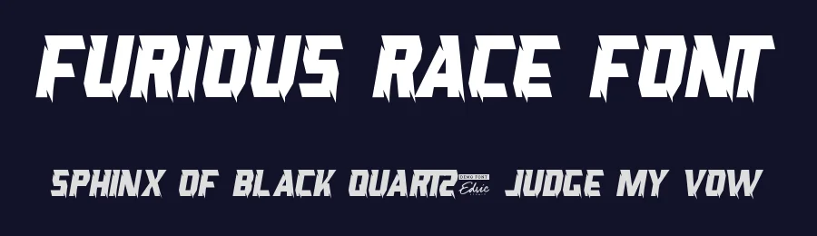 Furious Race Font by edricstudio — Display Font — thumbnail 2