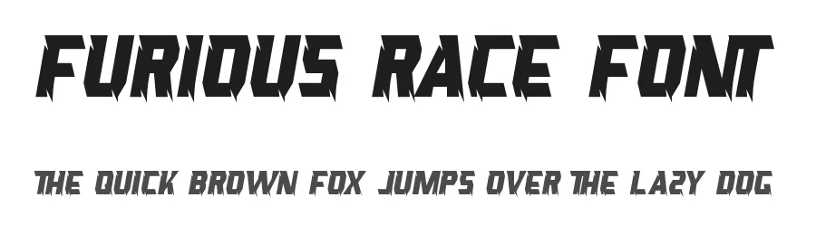 Furious Race Font by edricstudio — Display Font