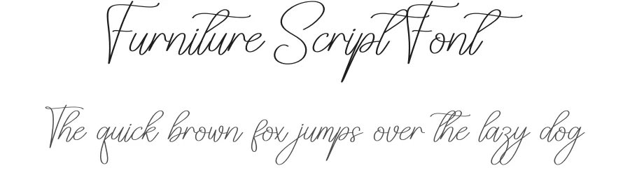Furniture Script Font by creativeletter — Script Handwritten Font