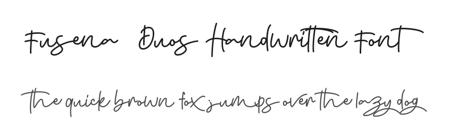 Fusena – Duos Handwritten Font by inspirasign — Script Handwritten Font