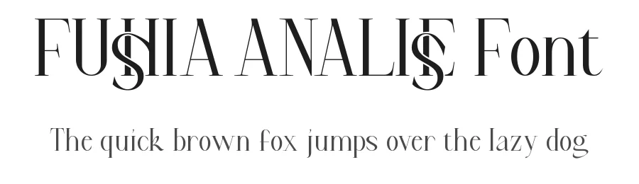 Fushia Analise Font by noahtype — Display Font