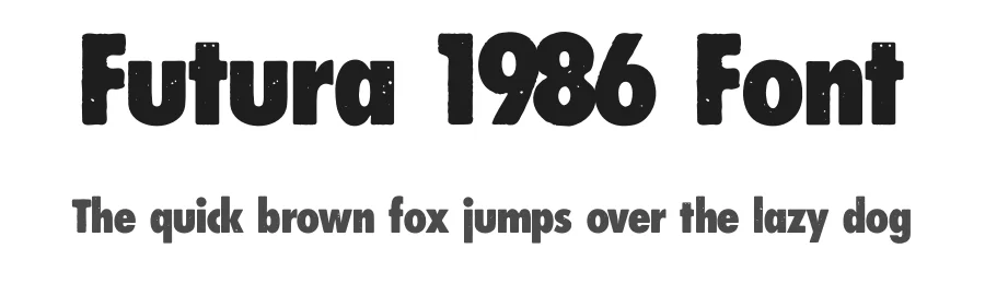 Futura 1986 Font by Rafael Nascimento — Decorative Font