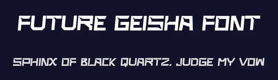 Future Geisha Font by idealeksis — Display Font — thumbnail 2