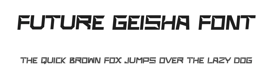 Future Geisha Font by idealeksis — Display Font