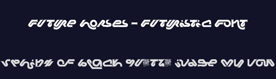 Future Horses – Futuristic Font by 177Studio — Display Font — thumbnail 2