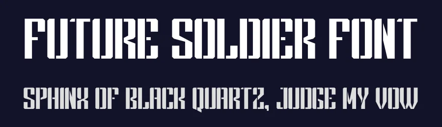 Future Soldier Font by figuree — Sans Serif Font — thumbnail 2