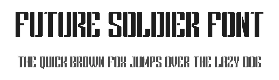 Future Soldier Font by figuree — Sans Serif Font