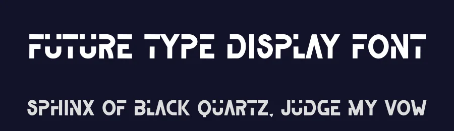 Future Type Display Font by freshtypeink — Display Font — thumbnail 2