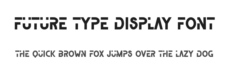 Future Type Display Font by freshtypeink — Display Font
