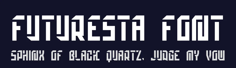 Futuresta Font by hayoyuka8 — Display Font — thumbnail 2