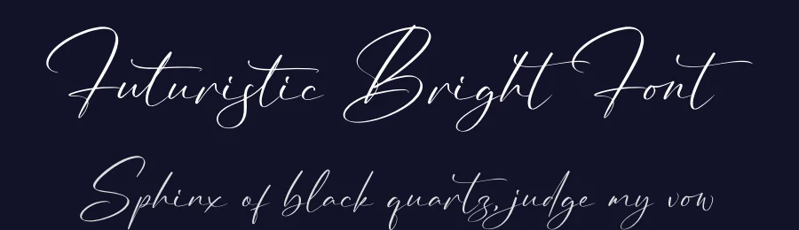 Futuristic Bright Font by glorytype — Script Handwritten Font — thumbnail 2